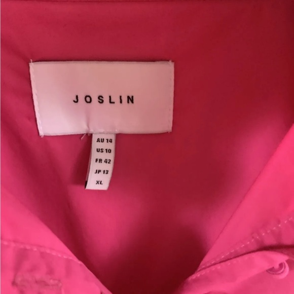 Joslin pink top buttons size 10 - Picture 5 of 6